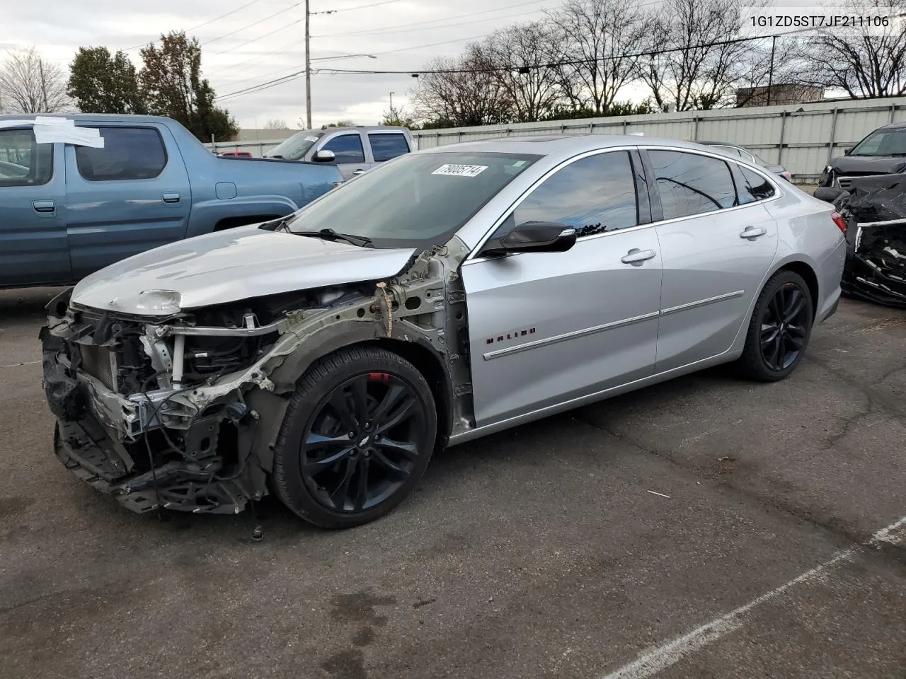 2018 Chevrolet Malibu Lt VIN: 1G1ZD5ST7JF211106 Lot: 79005714