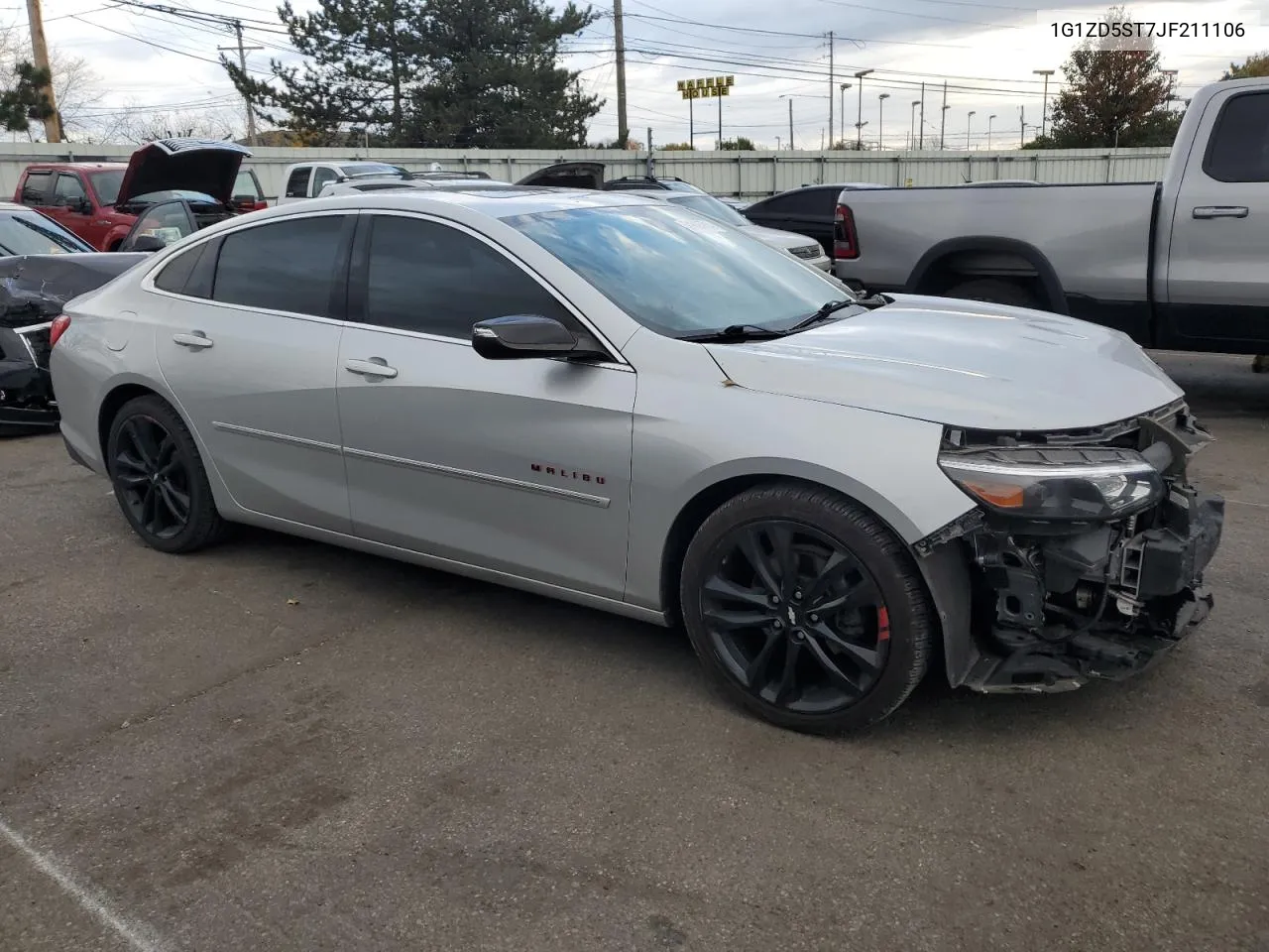 2018 Chevrolet Malibu Lt VIN: 1G1ZD5ST7JF211106 Lot: 79005714