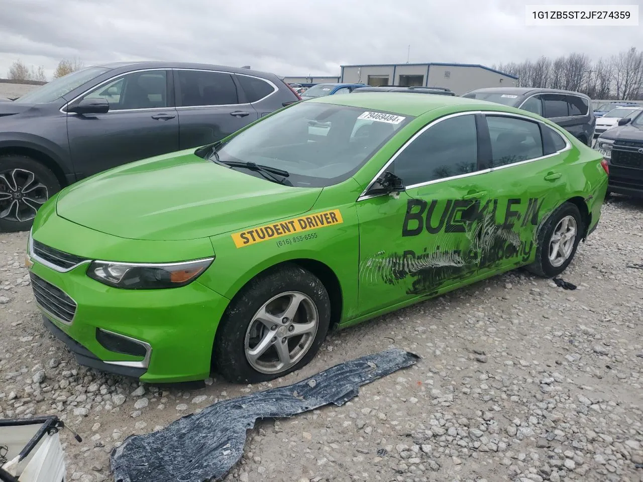 2018 Chevrolet Malibu Ls VIN: 1G1ZB5ST2JF274359 Lot: 79469484