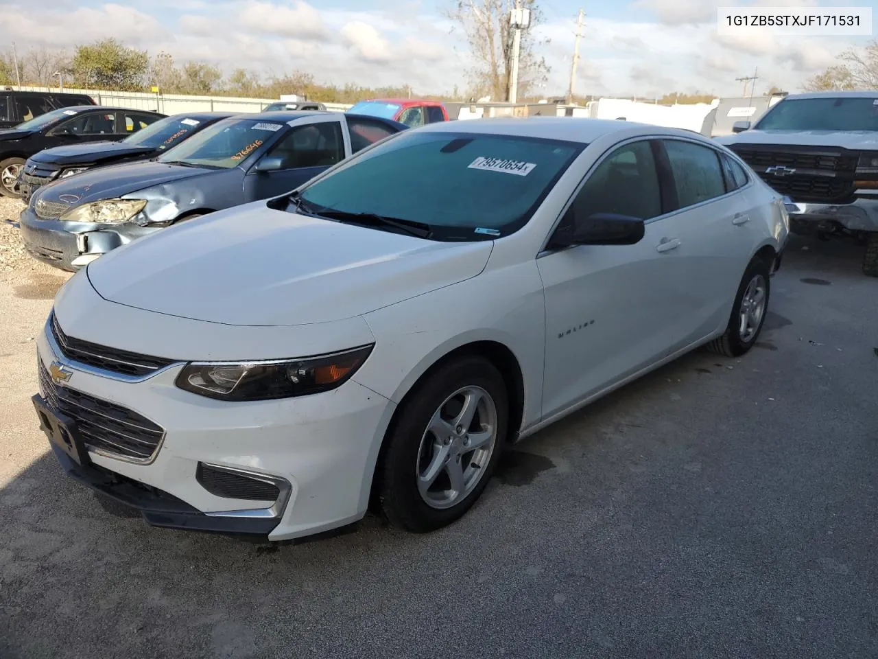 2018 Chevrolet Malibu Ls VIN: 1G1ZB5STXJF171531 Lot: 79570654