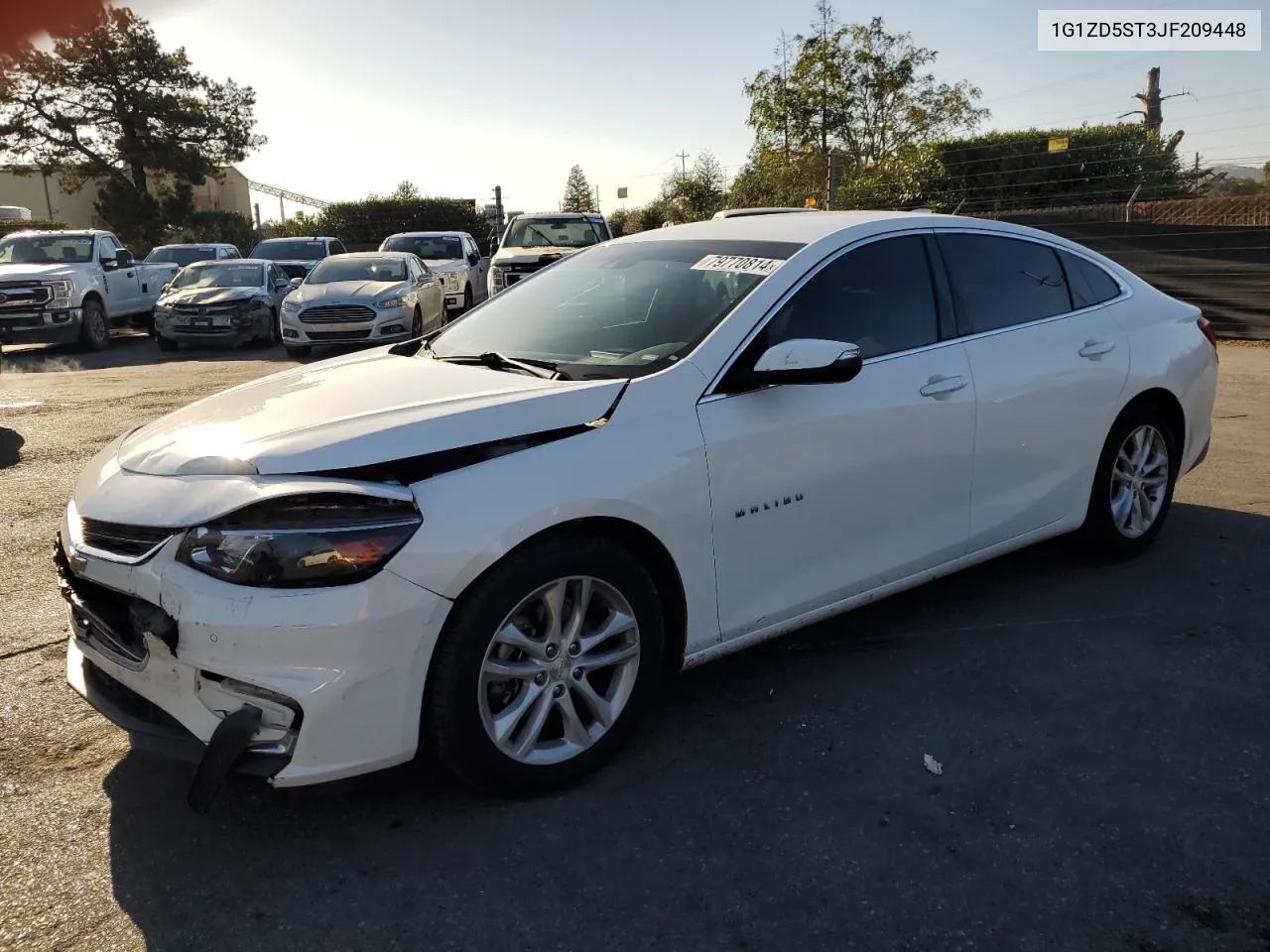 2018 Chevrolet Malibu Lt VIN: 1G1ZD5ST3JF209448 Lot: 79770814