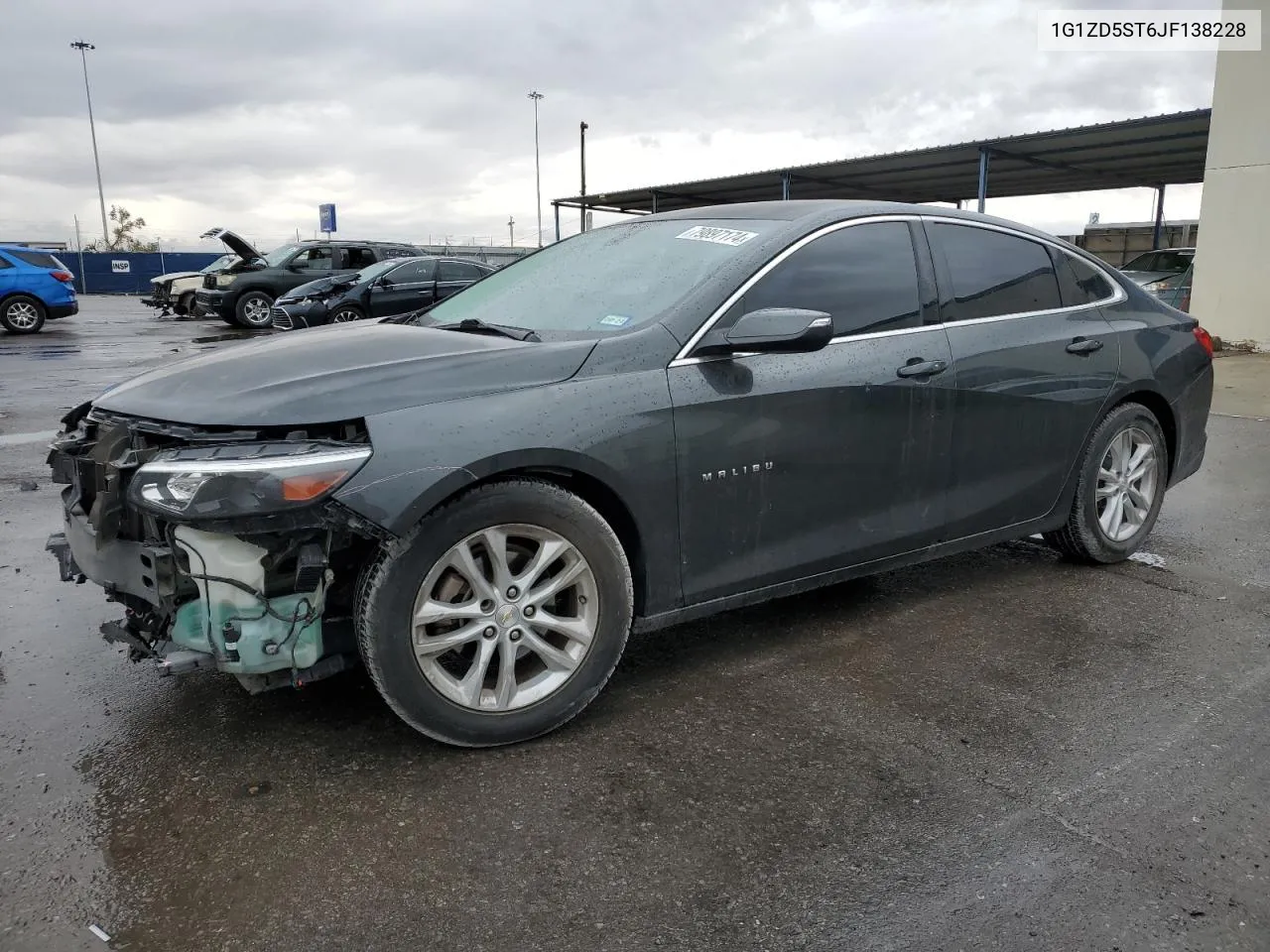 2018 Chevrolet Malibu Lt VIN: 1G1ZD5ST6JF138228 Lot: 79897174