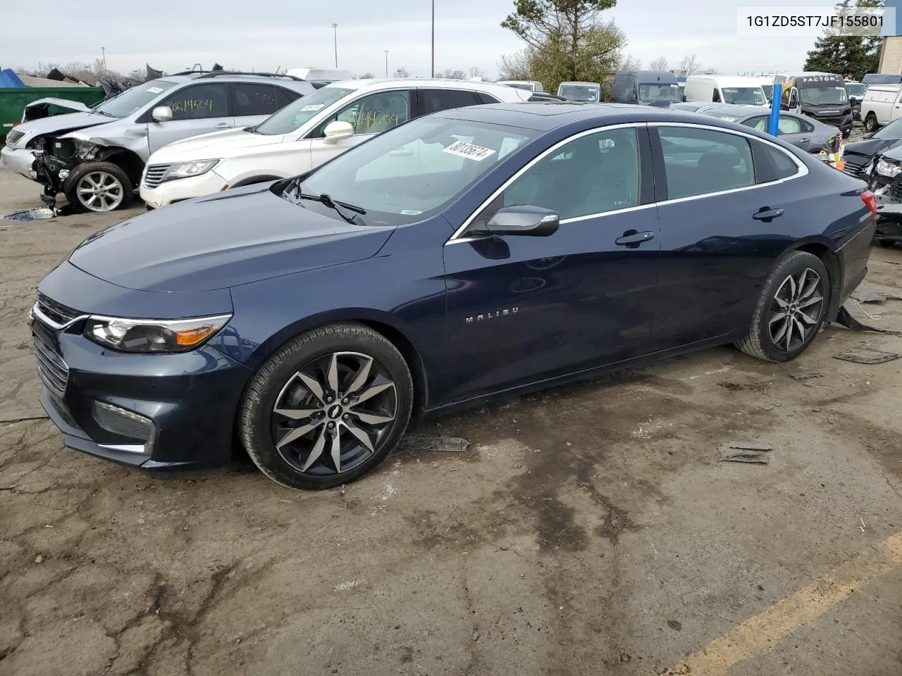 2018 Chevrolet Malibu Lt VIN: 1G1ZD5ST7JF155801 Lot: 80135674