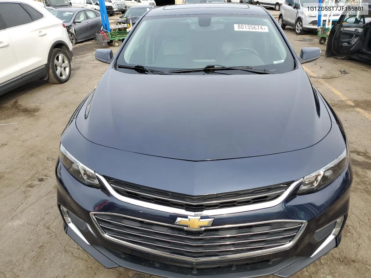 2018 Chevrolet Malibu Lt VIN: 1G1ZD5ST7JF155801 Lot: 80135674