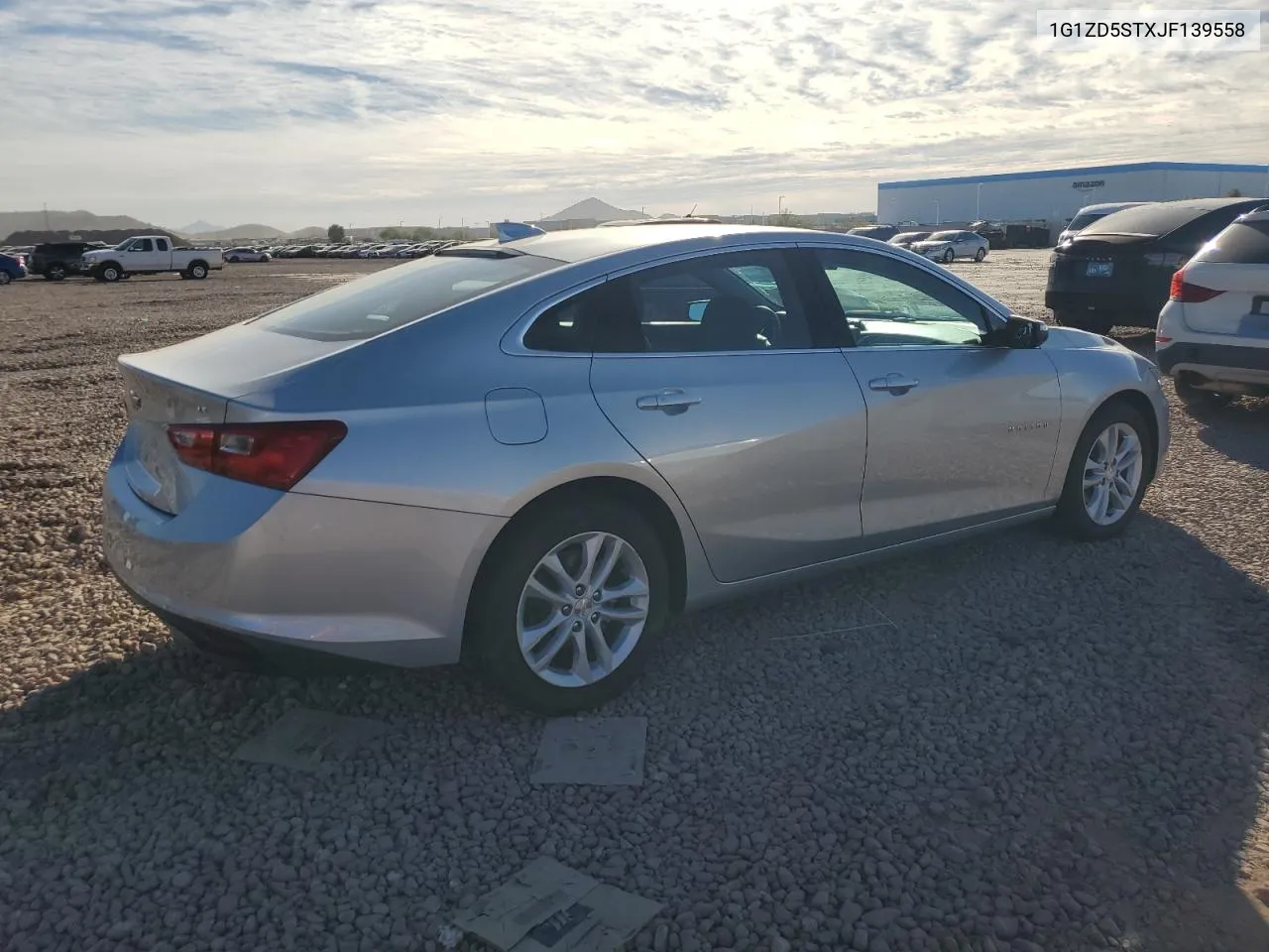 2018 Chevrolet Malibu Lt VIN: 1G1ZD5STXJF139558 Lot: 80150664