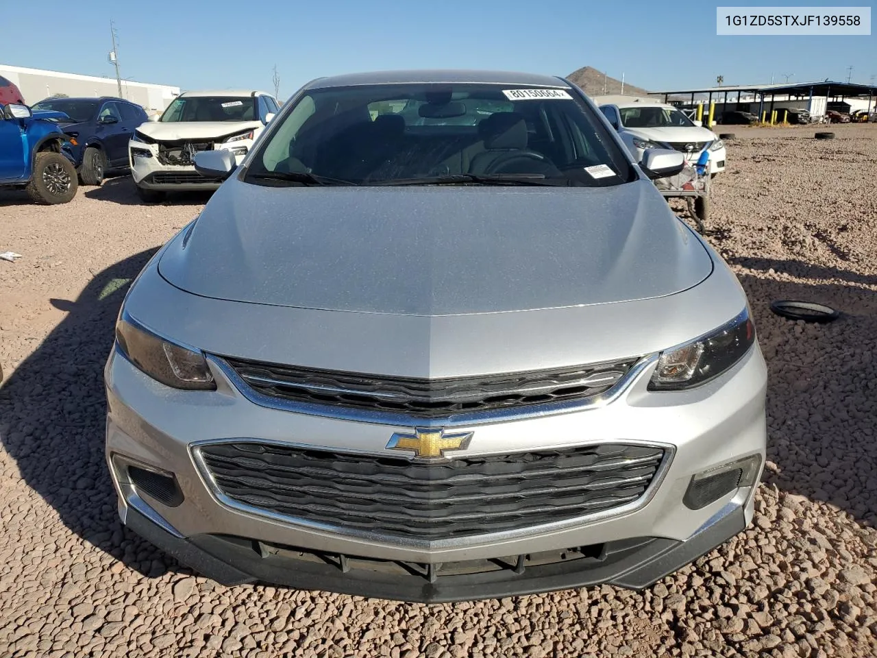 2018 Chevrolet Malibu Lt VIN: 1G1ZD5STXJF139558 Lot: 80150664