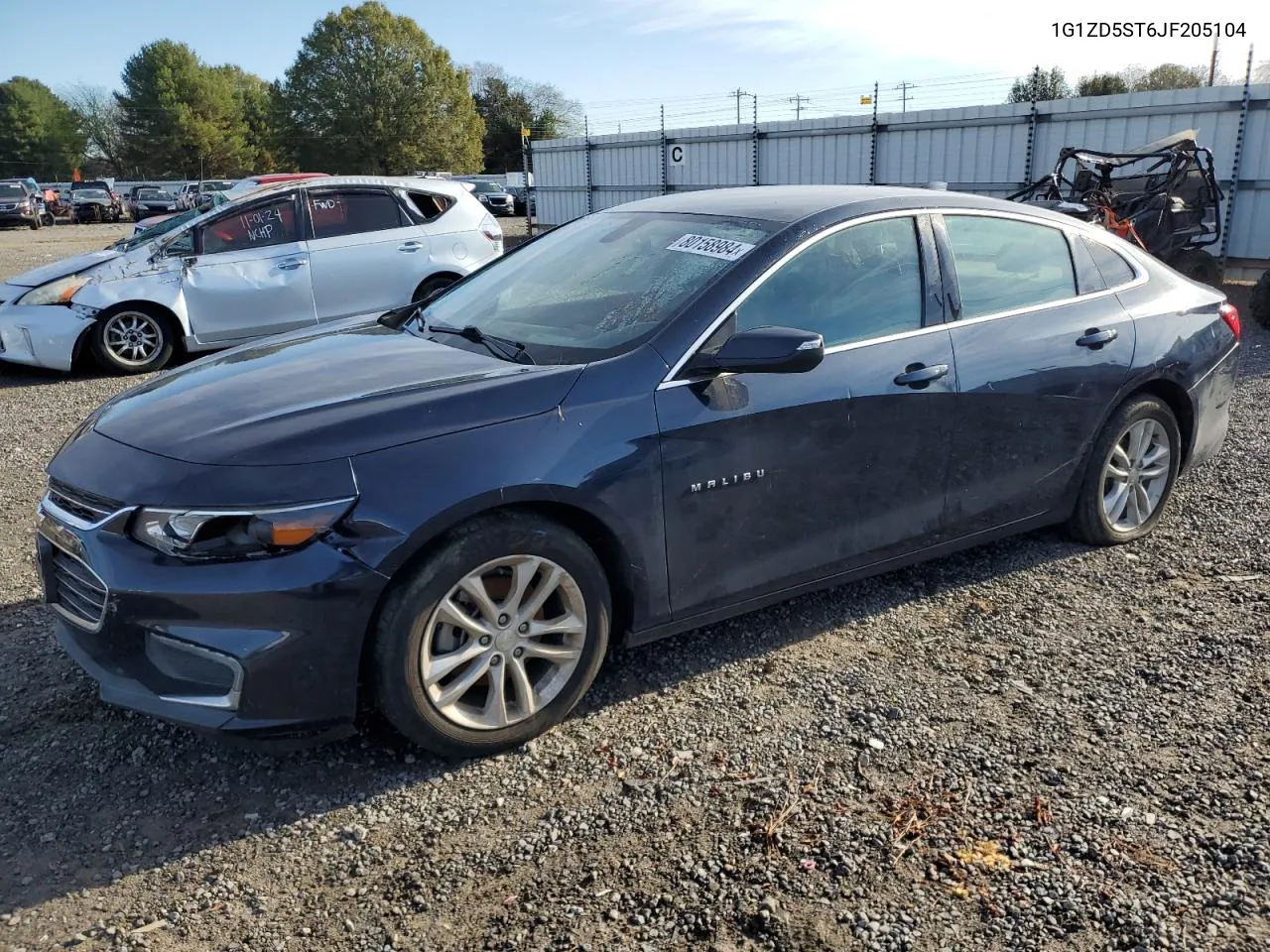 2018 Chevrolet Malibu Lt VIN: 1G1ZD5ST6JF205104 Lot: 80158984