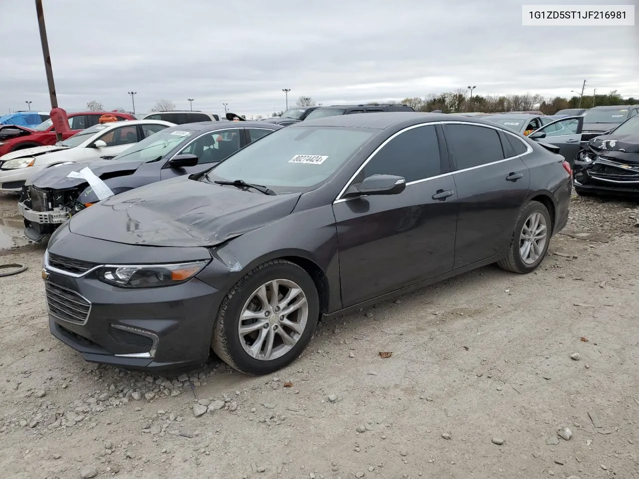 2018 Chevrolet Malibu Lt VIN: 1G1ZD5ST1JF216981 Lot: 80274424