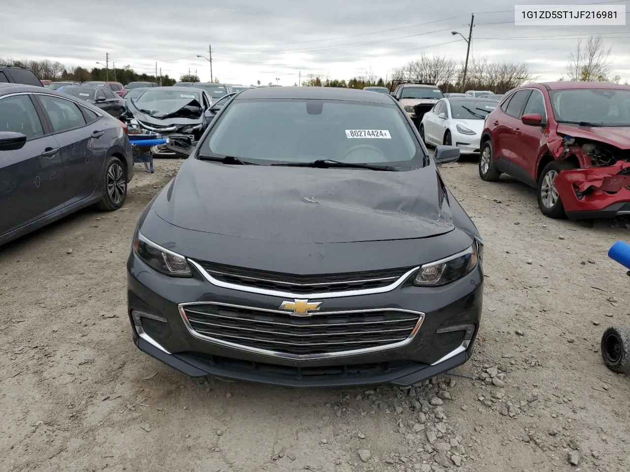 2018 Chevrolet Malibu Lt VIN: 1G1ZD5ST1JF216981 Lot: 80274424