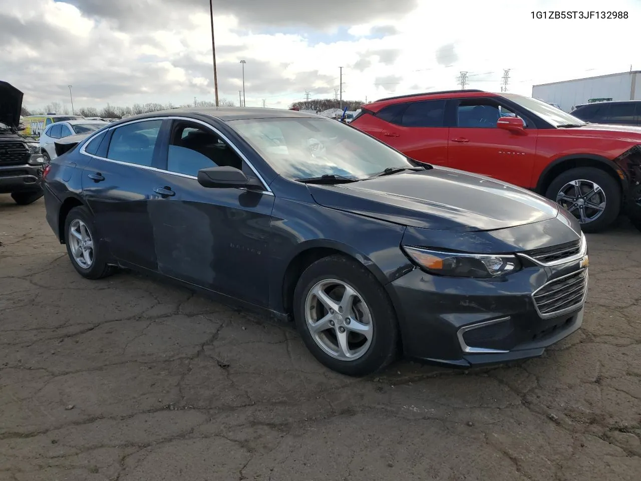 2018 Chevrolet Malibu Ls VIN: 1G1ZB5ST3JF132988 Lot: 80367904