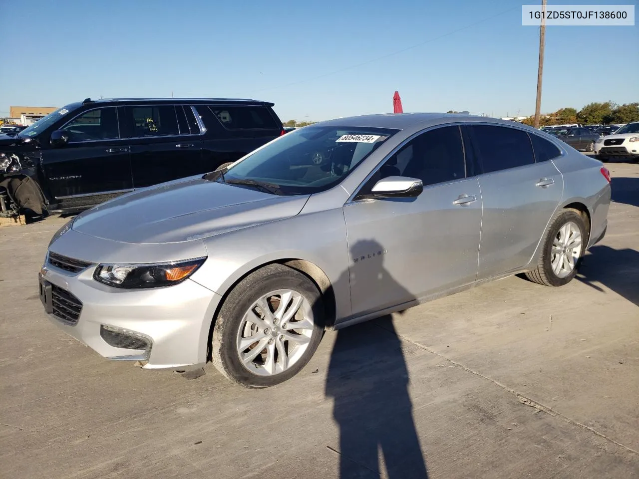 2018 Chevrolet Malibu Lt VIN: 1G1ZD5ST0JF138600 Lot: 80546234