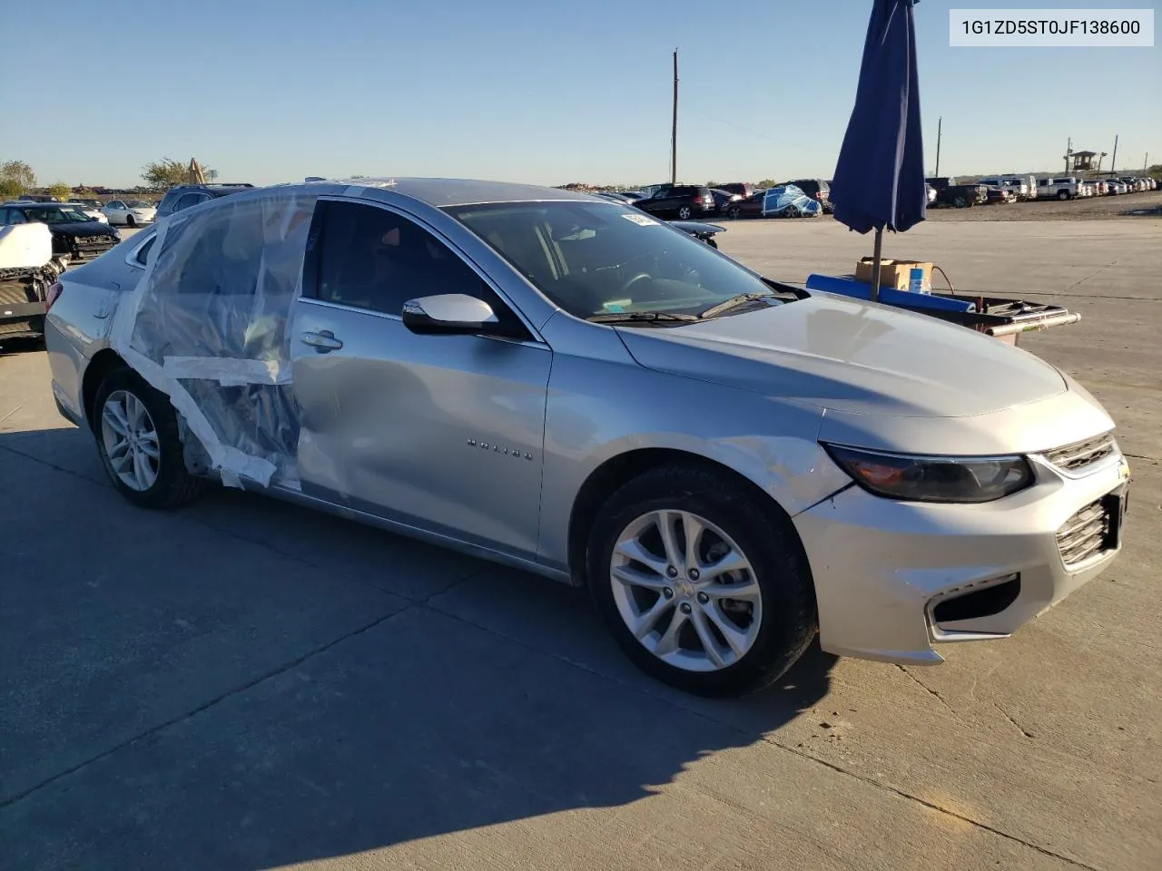 2018 Chevrolet Malibu Lt VIN: 1G1ZD5ST0JF138600 Lot: 80546234