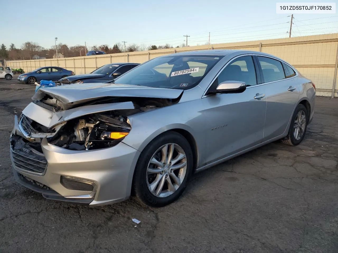 2018 Chevrolet Malibu Lt VIN: 1G1ZD5ST0JF170852 Lot: 80702594