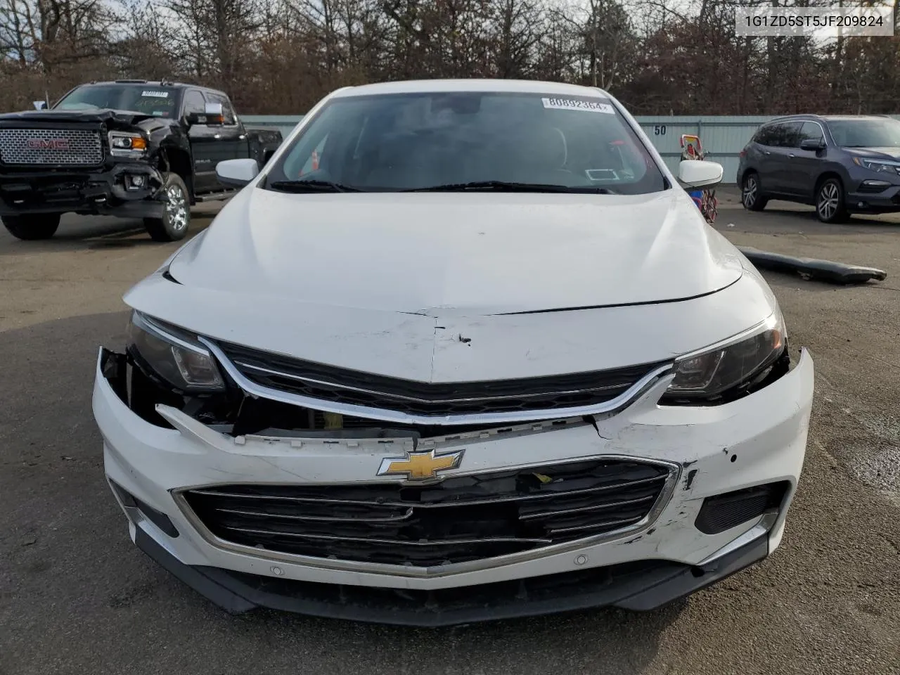 2018 Chevrolet Malibu Lt VIN: 1G1ZD5ST5JF209824 Lot: 80892364