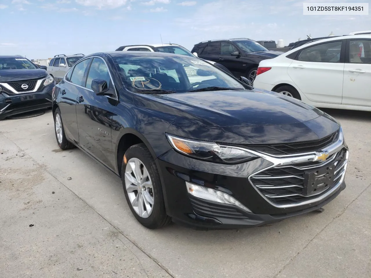 2019 Chevrolet Malibu Lt VIN: 1G1ZD5ST8KF194351 Lot: 38587532