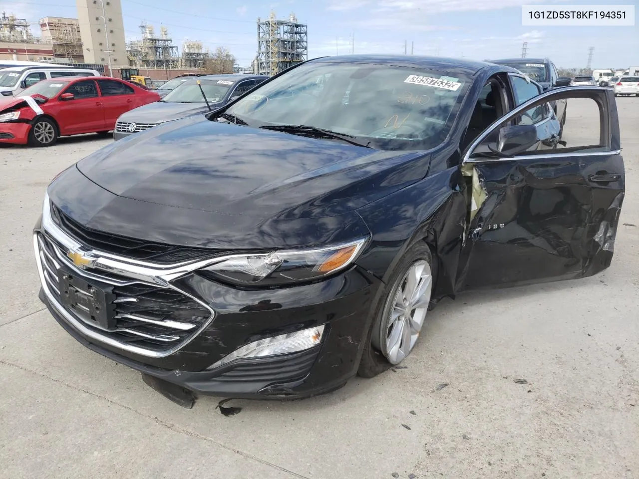 2019 Chevrolet Malibu Lt VIN: 1G1ZD5ST8KF194351 Lot: 38587532