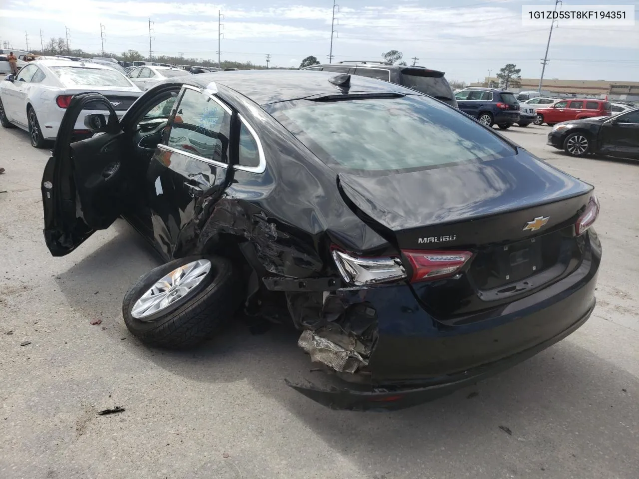 2019 Chevrolet Malibu Lt VIN: 1G1ZD5ST8KF194351 Lot: 38587532