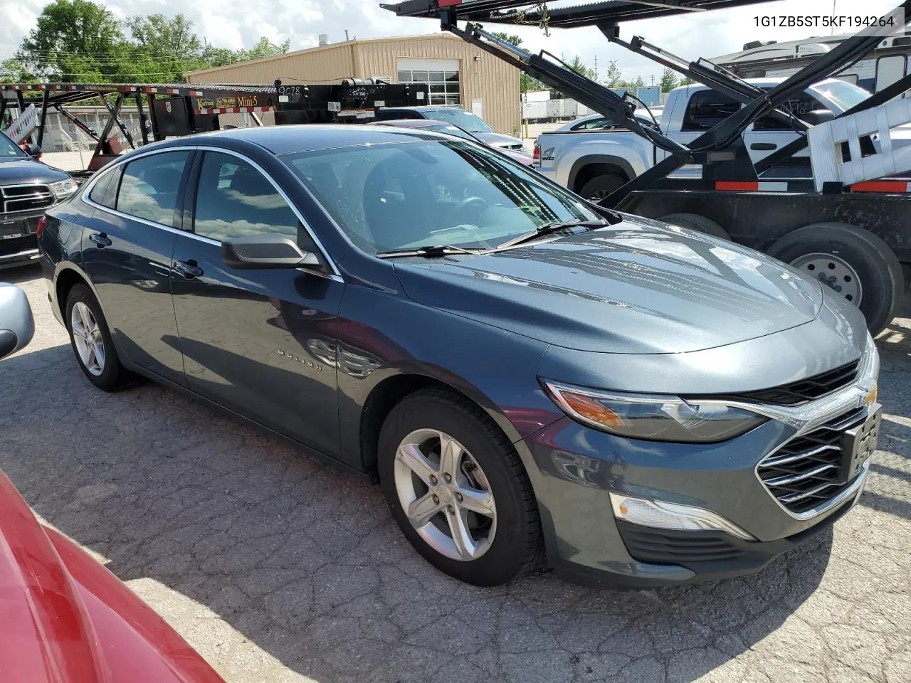 2019 Chevrolet Malibu Ls VIN: 1G1ZB5ST5KF194264 Lot: 53689504