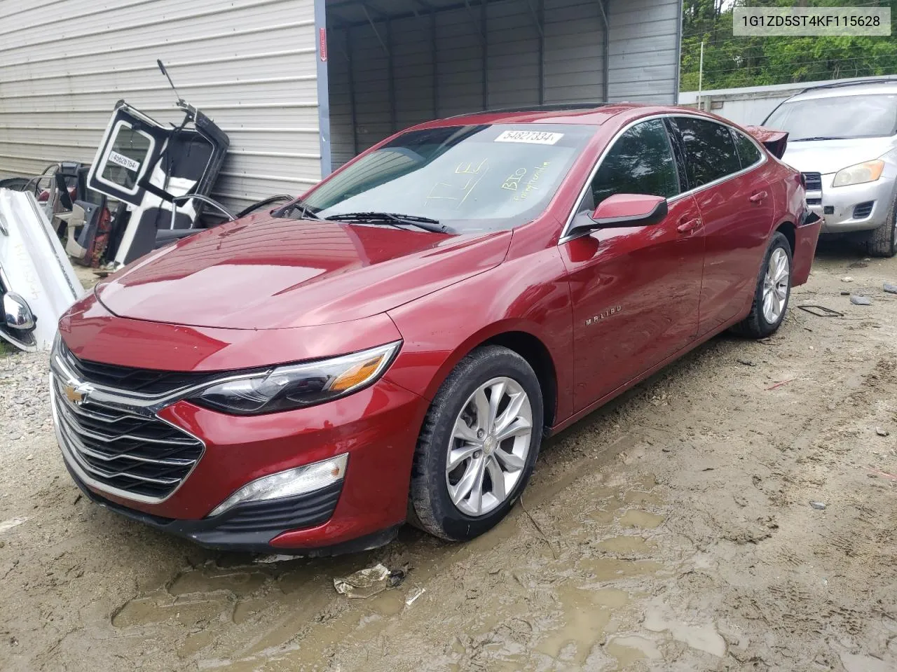 2019 Chevrolet Malibu Lt VIN: 1G1ZD5ST4KF115628 Lot: 54827334