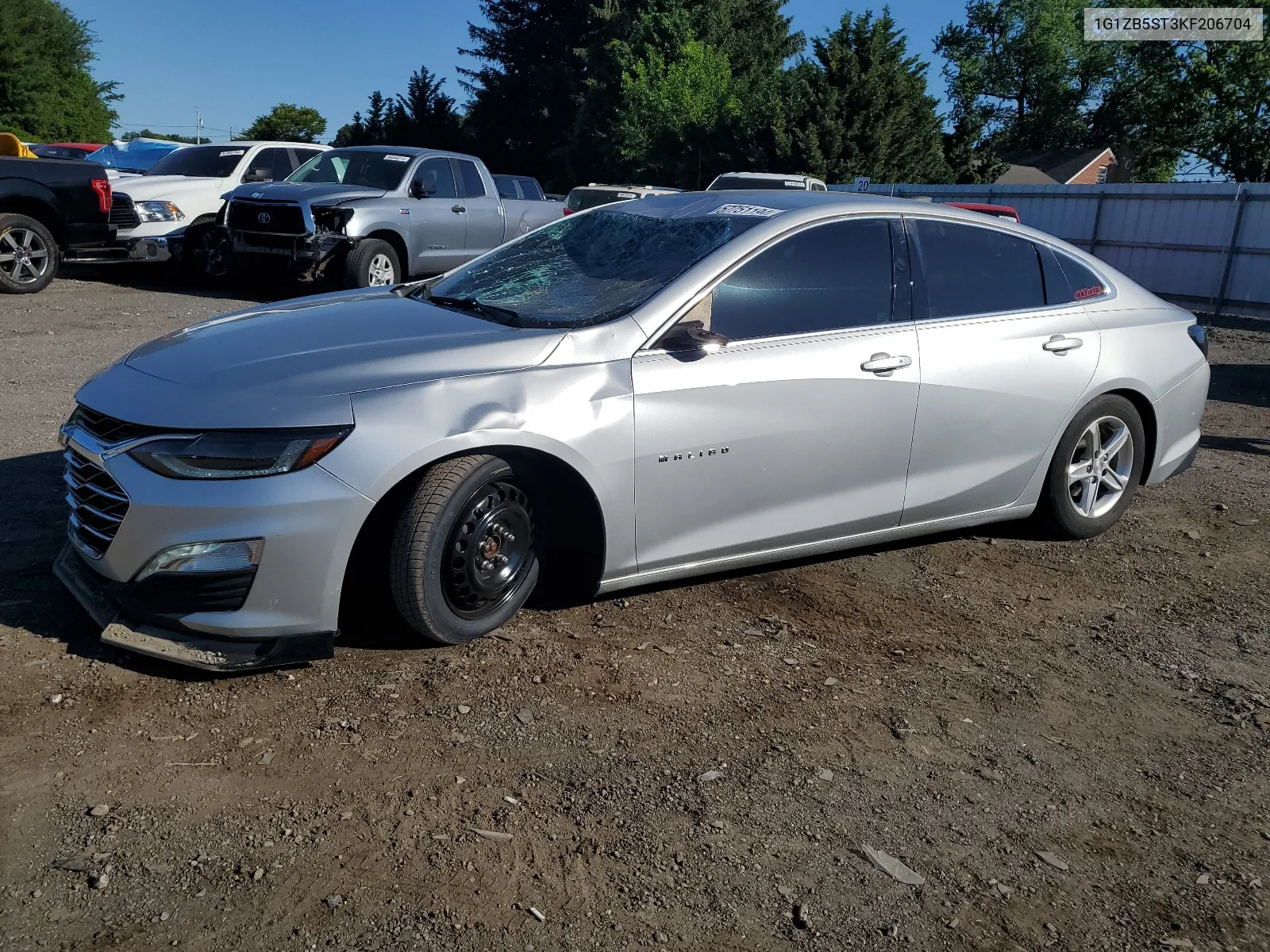 2019 Chevrolet Malibu Ls VIN: 1G1ZB5ST3KF206704 Lot: 57751194