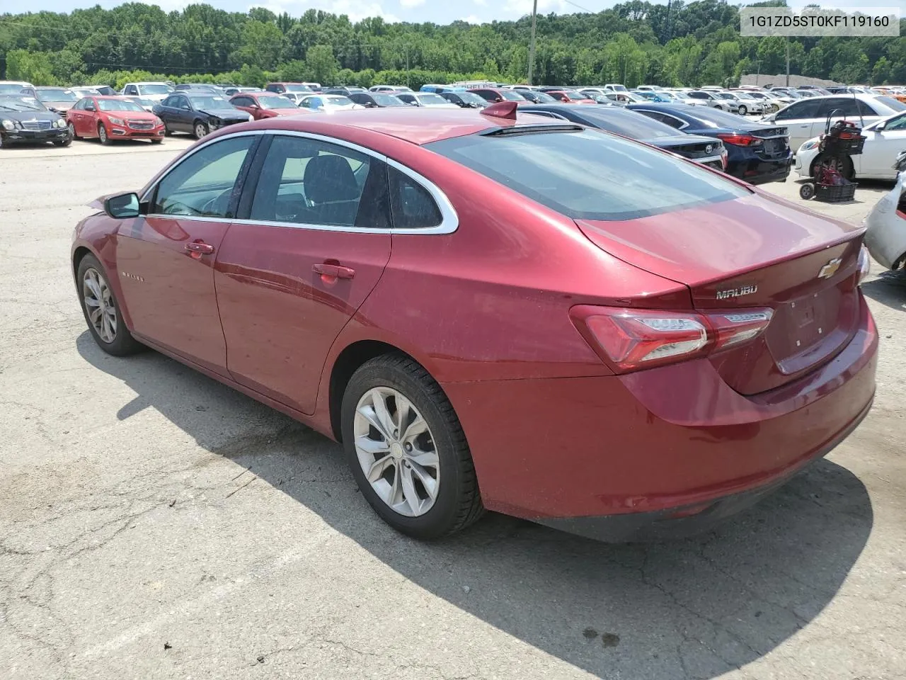 2019 Chevrolet Malibu Lt VIN: 1G1ZD5ST0KF119160 Lot: 59429574