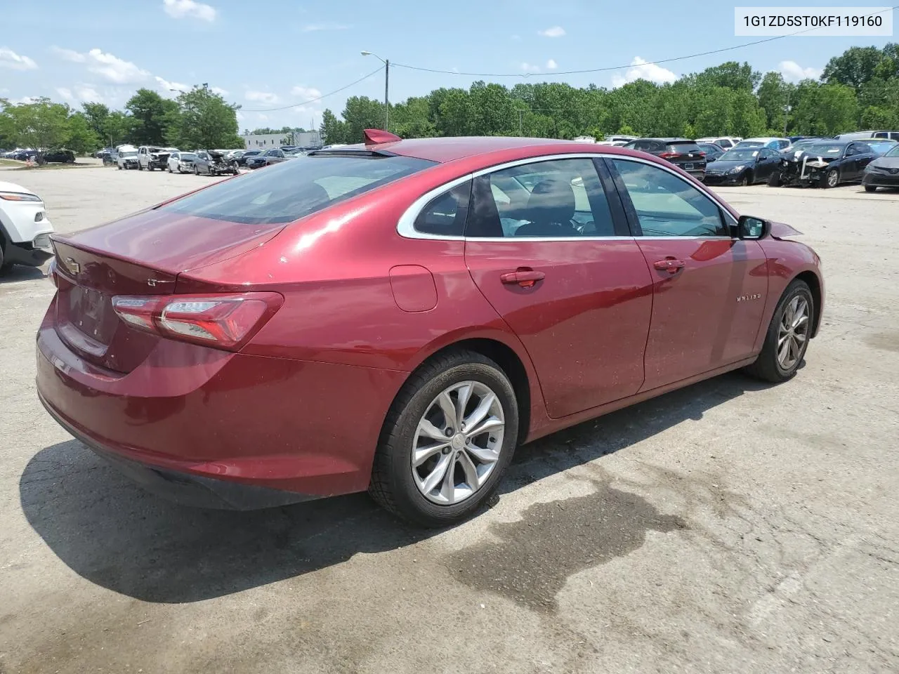 2019 Chevrolet Malibu Lt VIN: 1G1ZD5ST0KF119160 Lot: 59429574