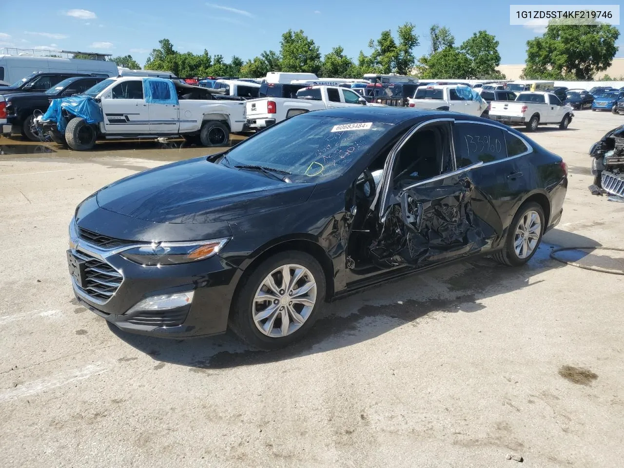 2019 Chevrolet Malibu Lt VIN: 1G1ZD5ST4KF219746 Lot: 60683484