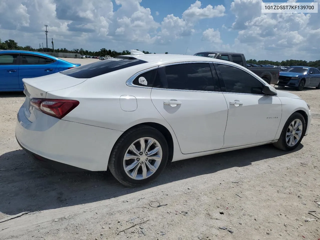 2019 Chevrolet Malibu Lt VIN: 1G1ZD5ST7KF139700 Lot: 61385904