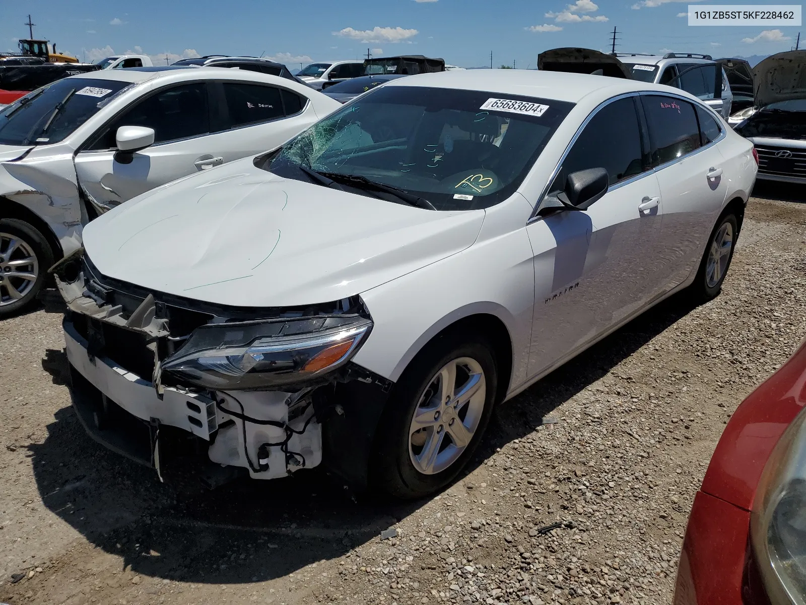 2019 Chevrolet Malibu Ls VIN: 1G1ZB5ST5KF228462 Lot: 65683604