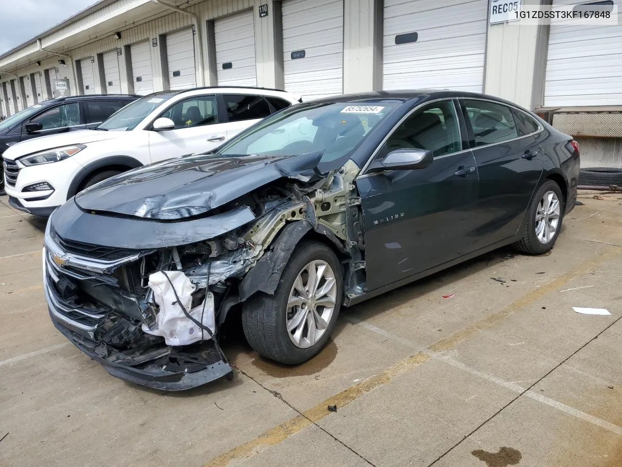 2019 Chevrolet Malibu Lt VIN: 1G1ZD5ST3KF167848 Lot: 65752654