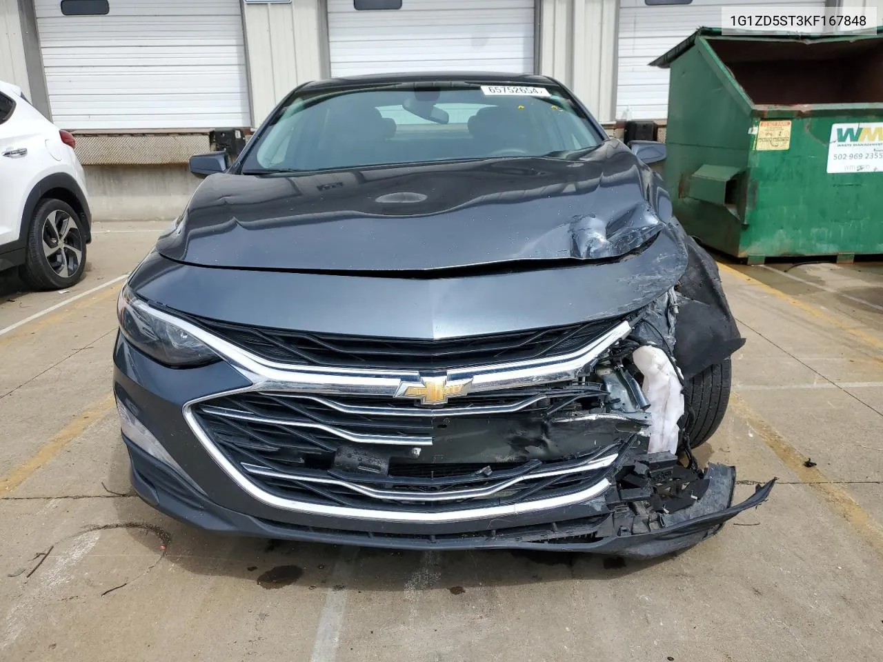 2019 Chevrolet Malibu Lt VIN: 1G1ZD5ST3KF167848 Lot: 65752654