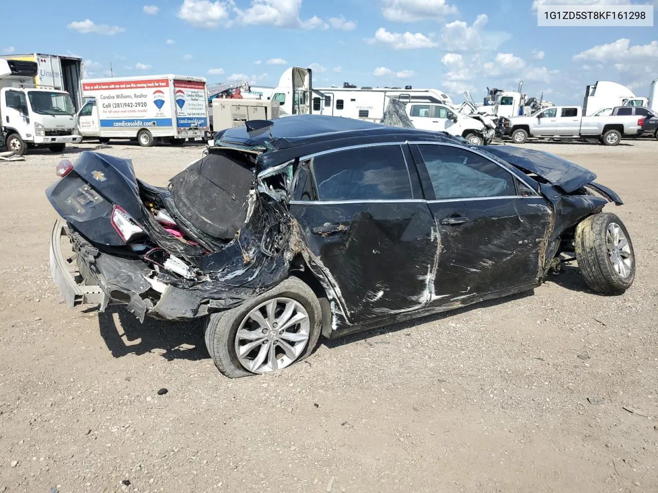 2019 Chevrolet Malibu Lt VIN: 1G1ZD5ST8KF161298 Lot: 66038484