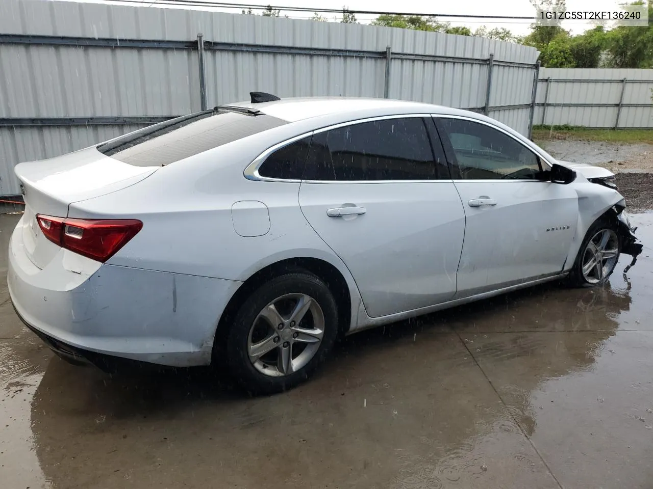 2019 Chevrolet Malibu Ls VIN: 1G1ZC5ST2KF136240 Lot: 66358244