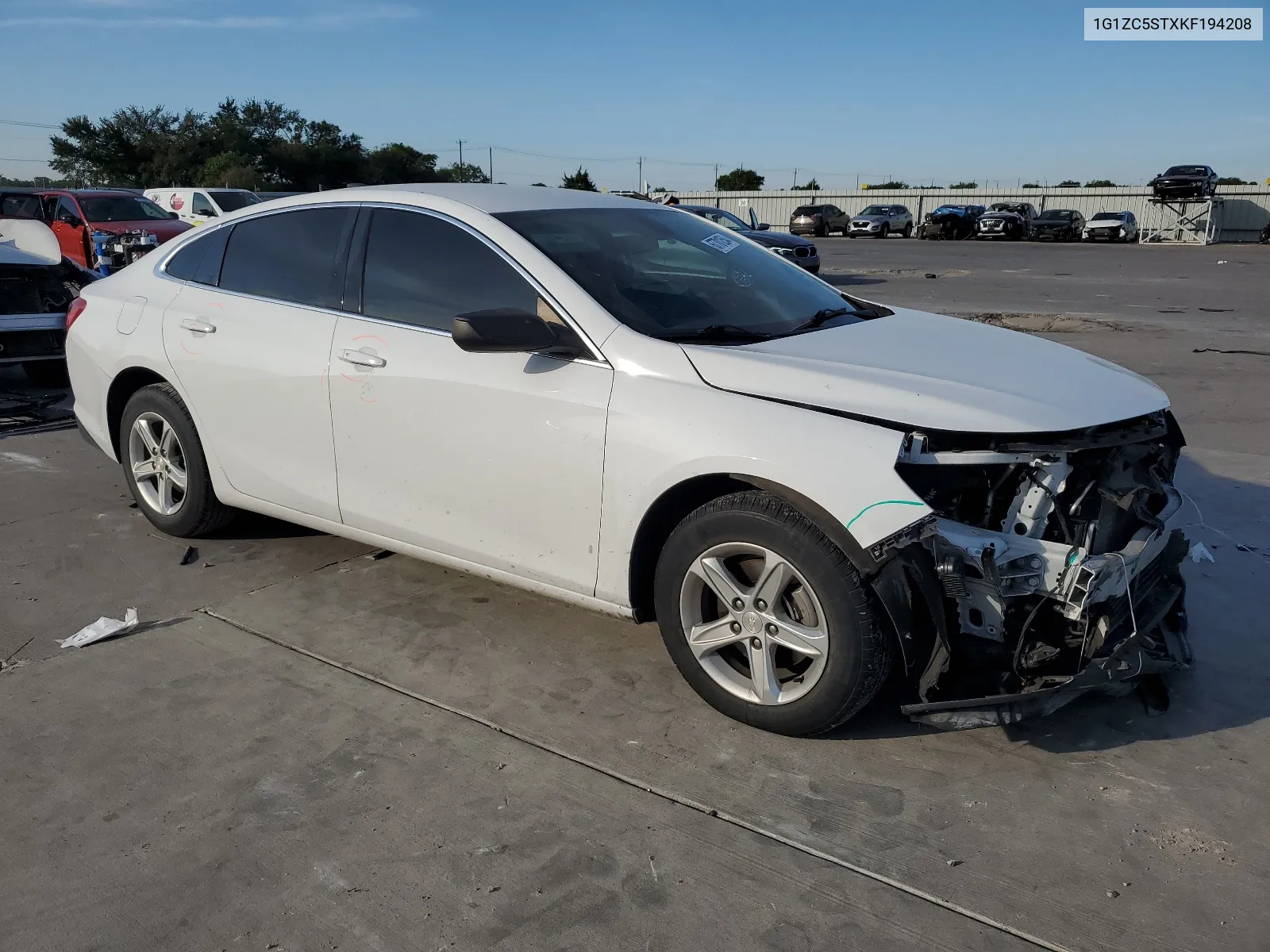 2019 Chevrolet Malibu Ls VIN: 1G1ZC5STXKF194208 Lot: 67701254