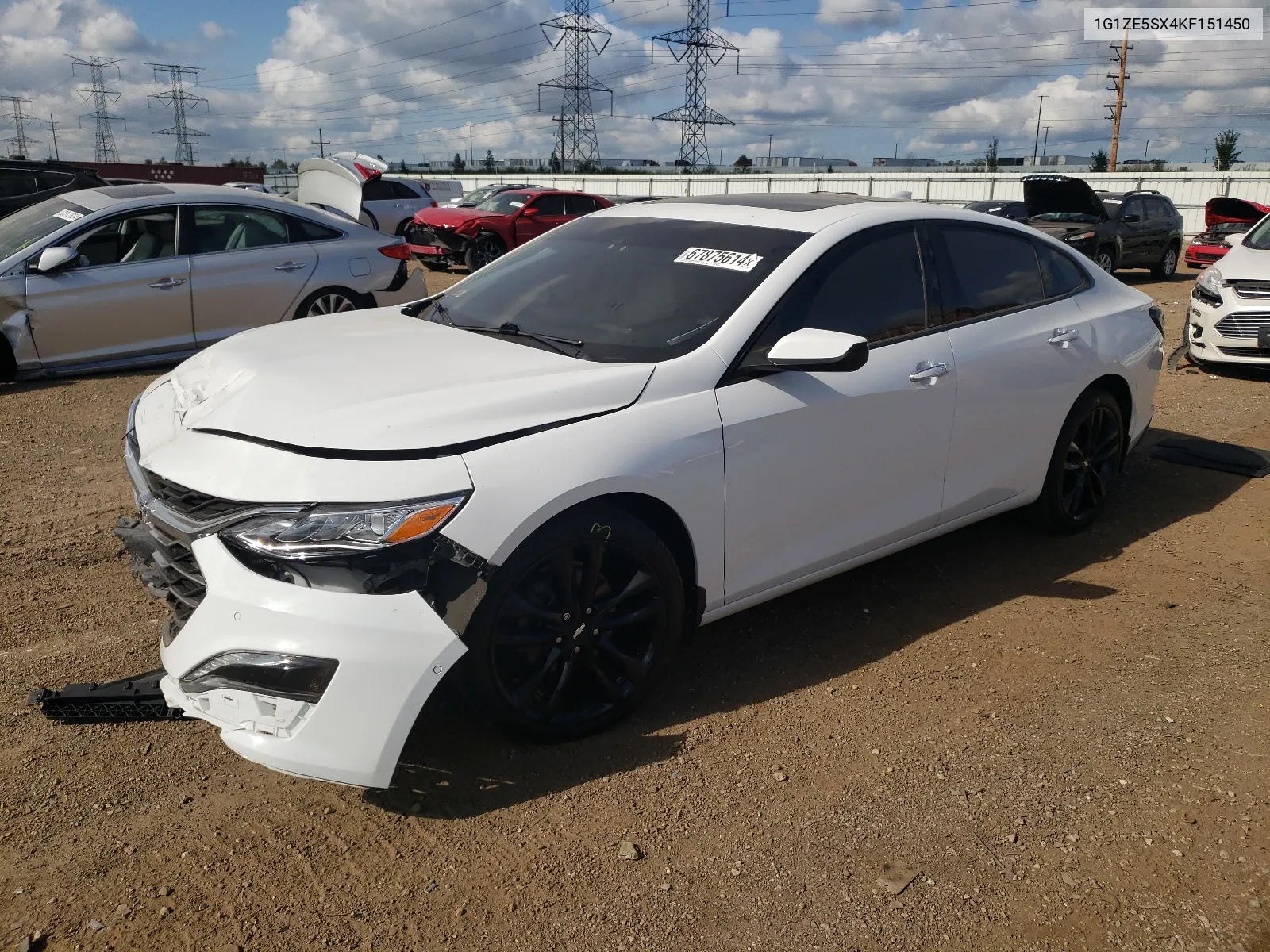 2019 Chevrolet Malibu Premier VIN: 1G1ZE5SX4KF151450 Lot: 67875614