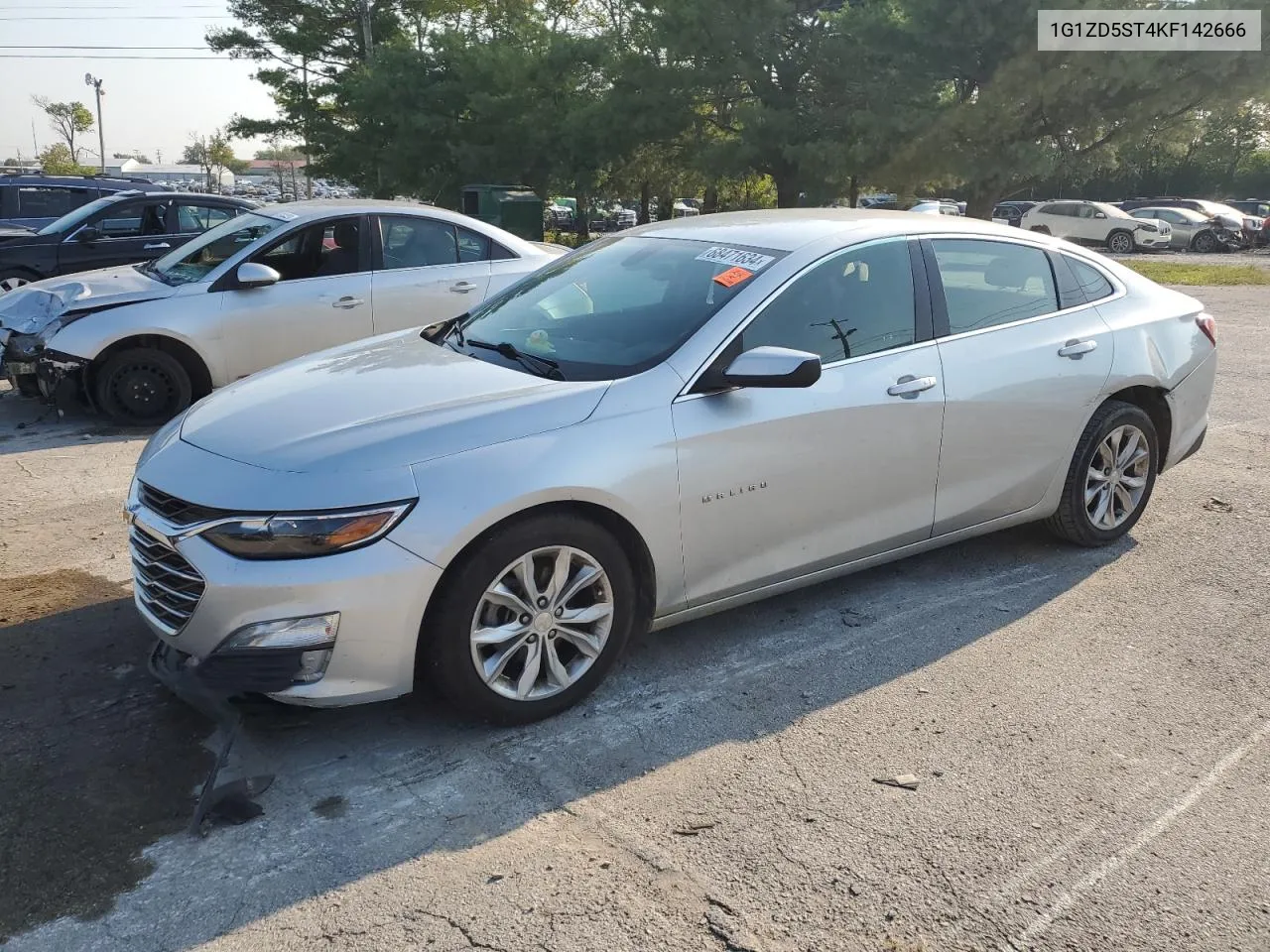 2019 Chevrolet Malibu Lt VIN: 1G1ZD5ST4KF142666 Lot: 68471634