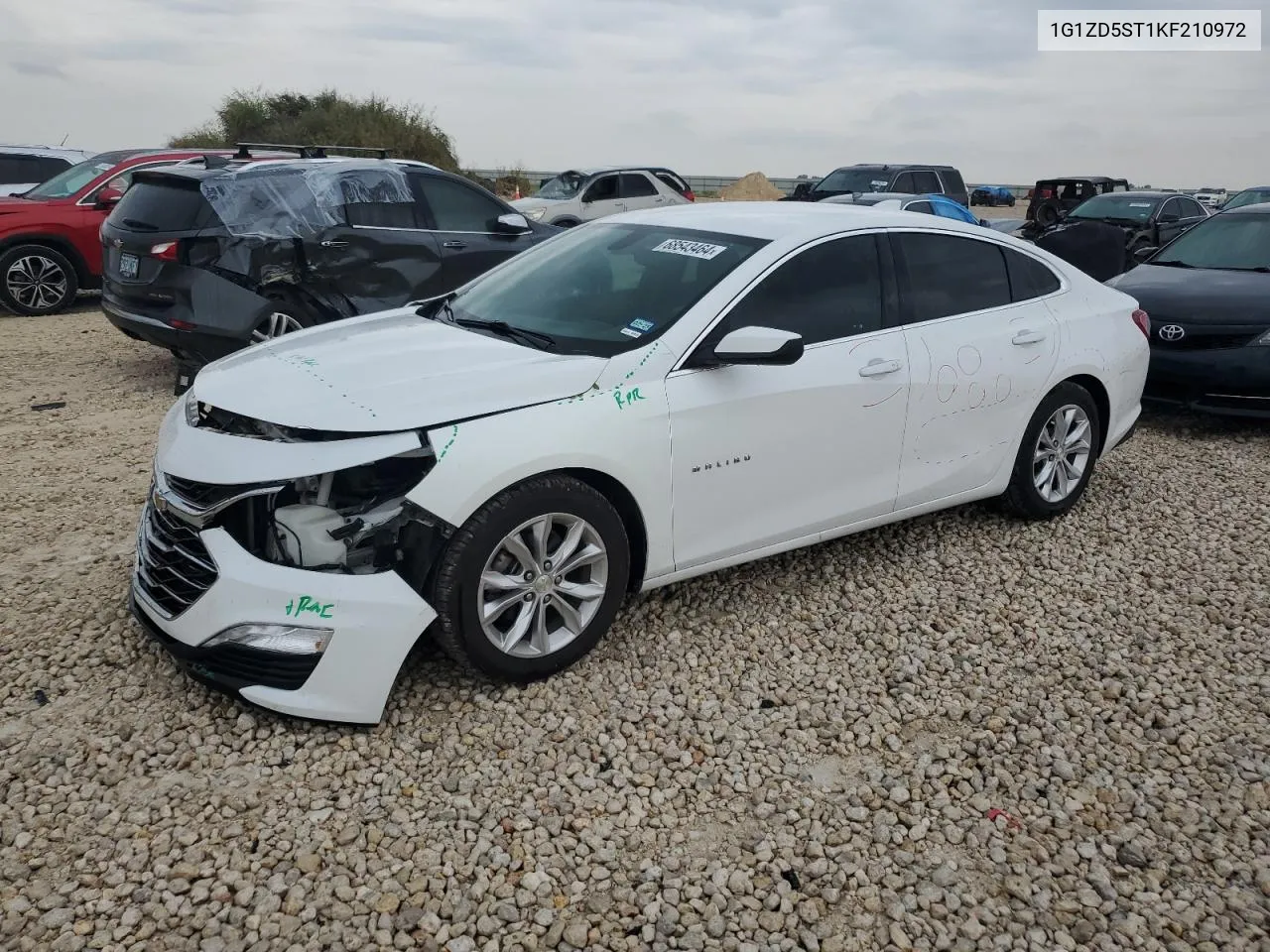 1G1ZD5ST1KF210972 2019 Chevrolet Malibu Lt