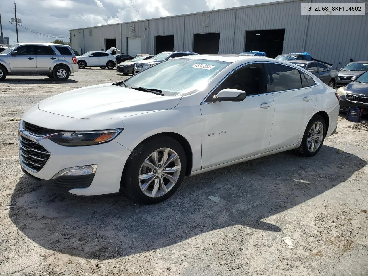 2019 Chevrolet Malibu Lt VIN: 1G1ZD5ST8KF104602 Lot: 68743534