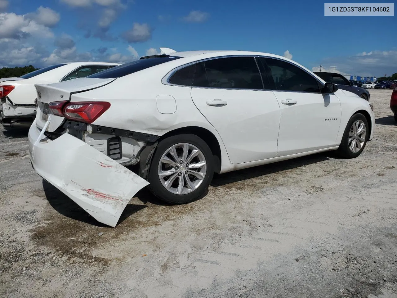 2019 Chevrolet Malibu Lt VIN: 1G1ZD5ST8KF104602 Lot: 68743534