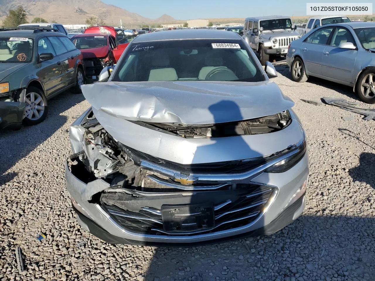 2019 Chevrolet Malibu Lt VIN: 1G1ZD5ST0KF105050 Lot: 68834964