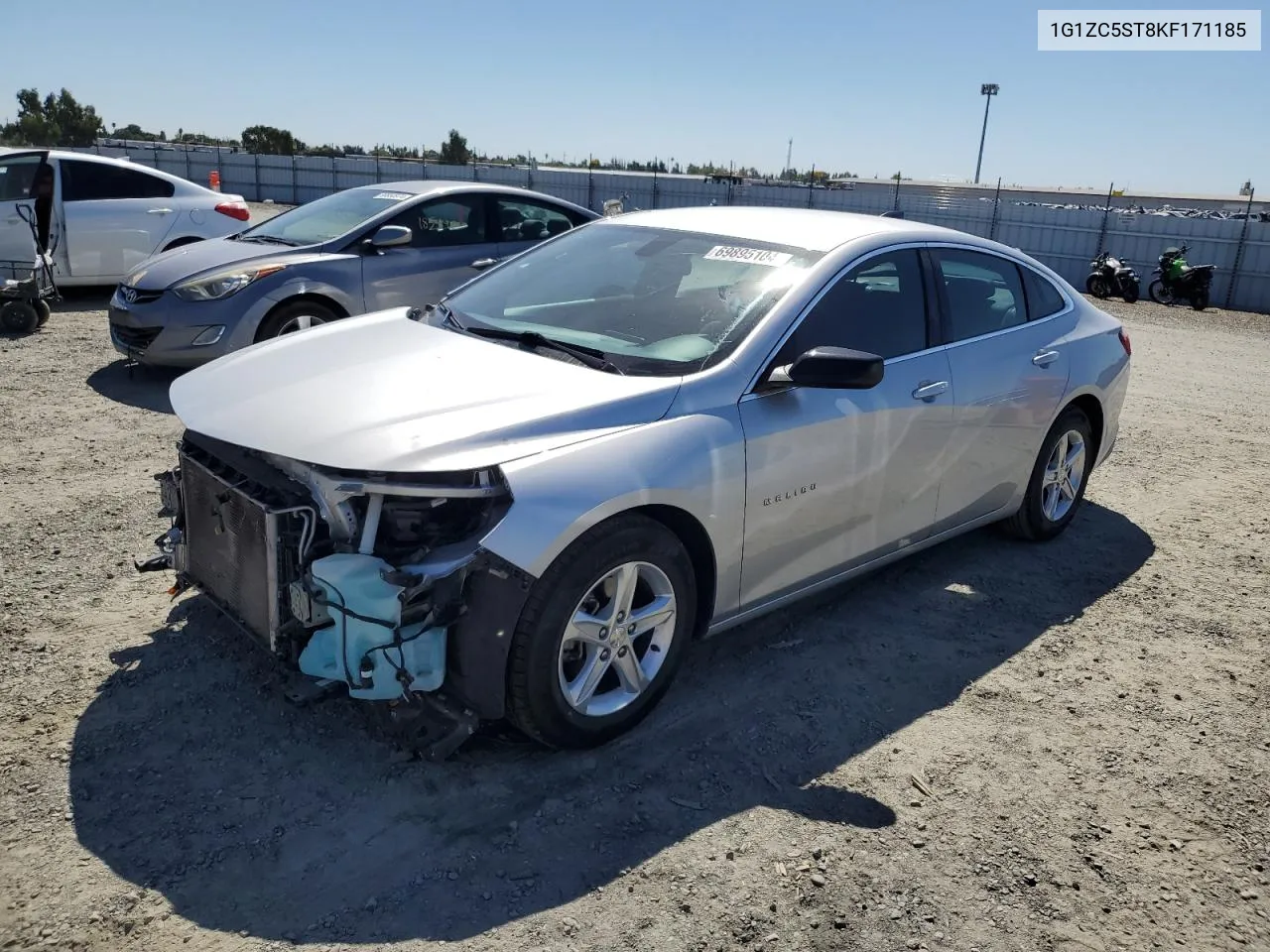 2019 Chevrolet Malibu Ls VIN: 1G1ZC5ST8KF171185 Lot: 69895104