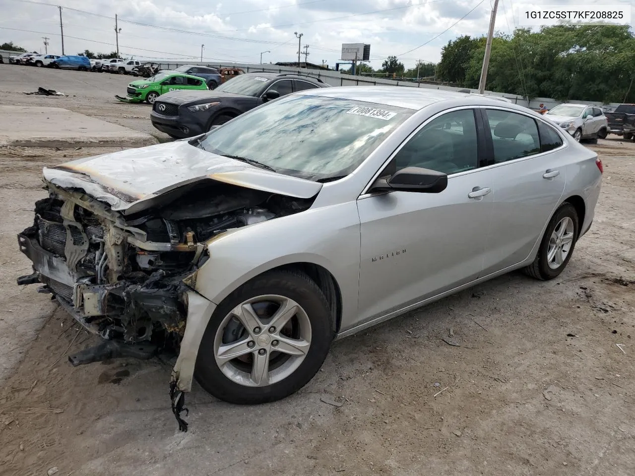 2019 Chevrolet Malibu Ls VIN: 1G1ZC5ST7KF208825 Lot: 70081394