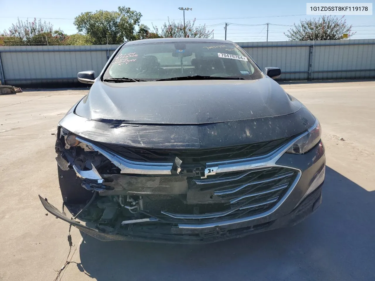 2019 Chevrolet Malibu Lt VIN: 1G1ZD5ST8KF119178 Lot: 70470784