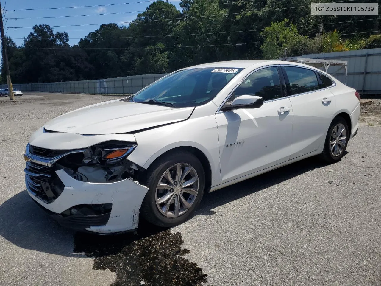 1G1ZD5ST0KF105789 2019 Chevrolet Malibu Lt