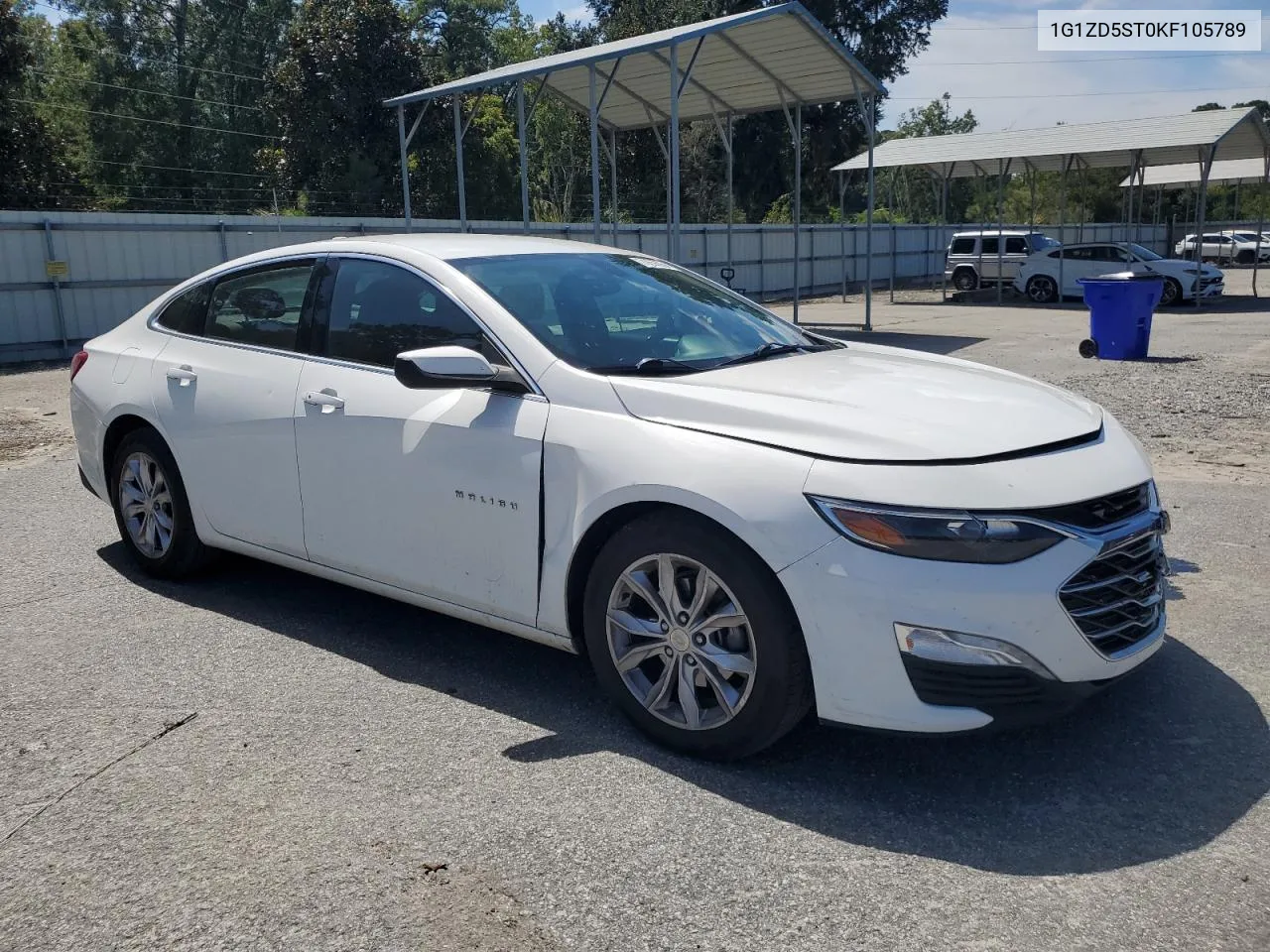 2019 Chevrolet Malibu Lt VIN: 1G1ZD5ST0KF105789 Lot: 70656964