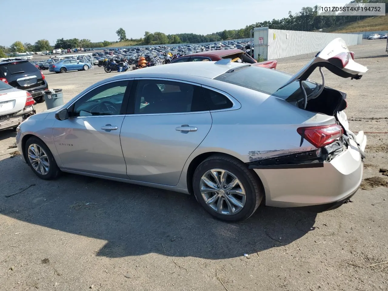 2019 Chevrolet Malibu Lt VIN: 1G1ZD5ST4KF194752 Lot: 70867904