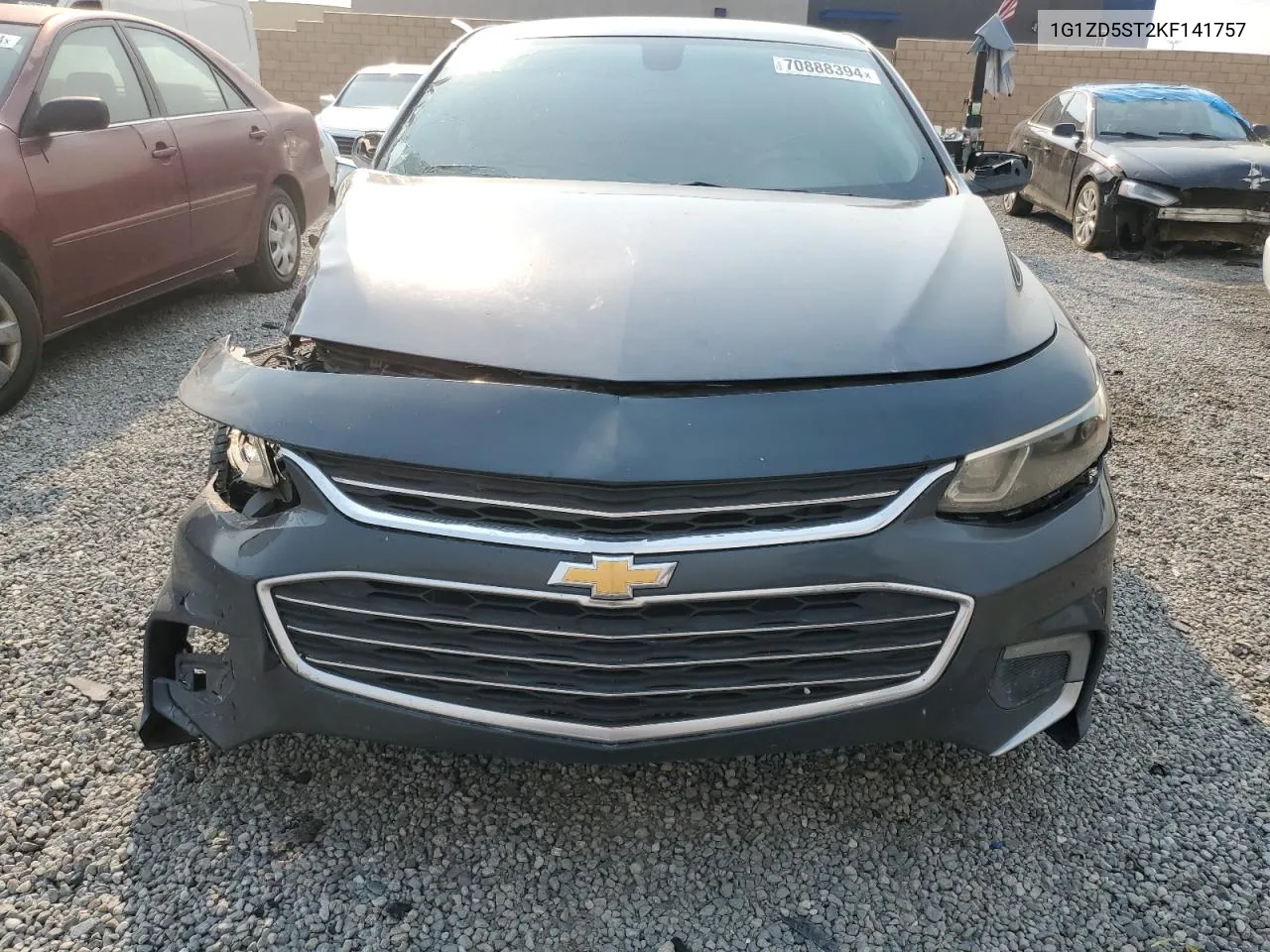 1G1ZD5ST2KF141757 2019 Chevrolet Malibu Lt