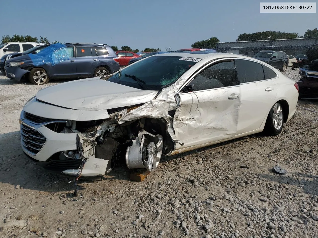 2019 Chevrolet Malibu Lt VIN: 1G1ZD5ST5KF130722 Lot: 70905884