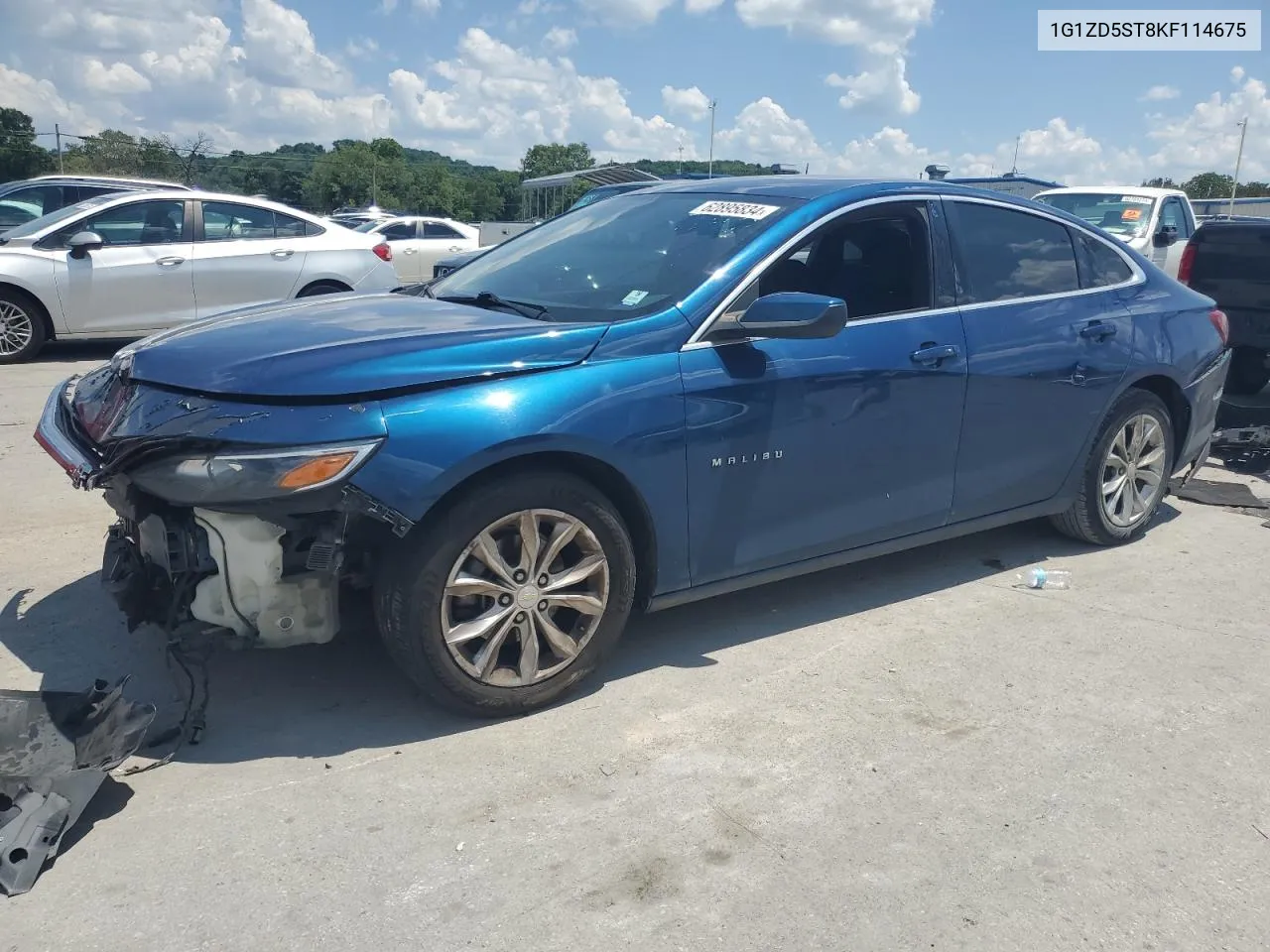 2019 Chevrolet Malibu Lt VIN: 1G1ZD5ST8KF114675 Lot: 71116054