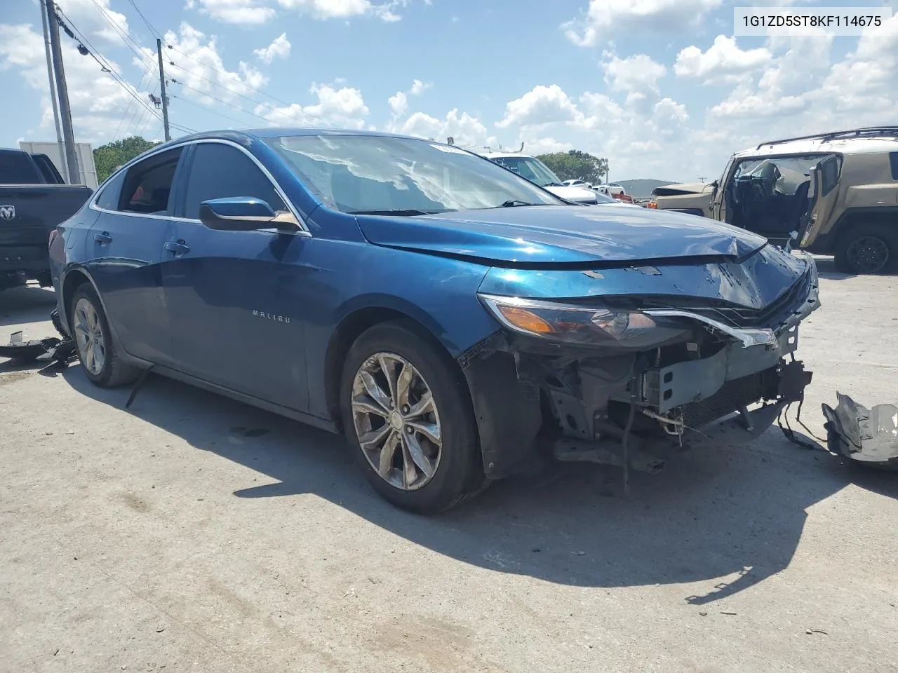 2019 Chevrolet Malibu Lt VIN: 1G1ZD5ST8KF114675 Lot: 71116054